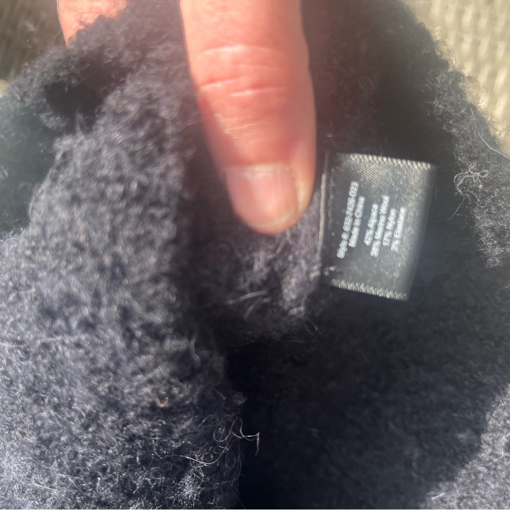 Jenni Kayne Boucle Button Pullover Black Small - Picture 5 of 7